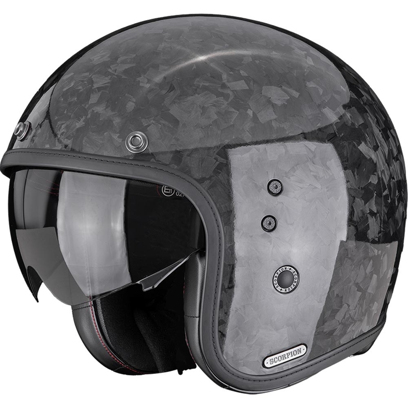 Kask motocyklowy otwarty Scorpion Belfast II Carbon Onyx, czarny
