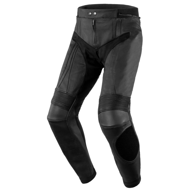 Skórzane spodnie motocyklowe Rebelhorn Piston II PRO czarne wyprzedaż