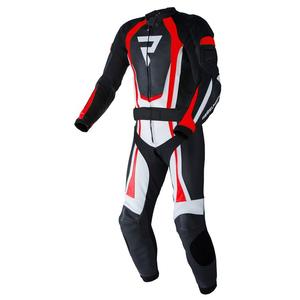 Kombinezon motocyklowy Rebelhorn Piston II PRO czarno-biało-fluo czerwony wyprzedaż