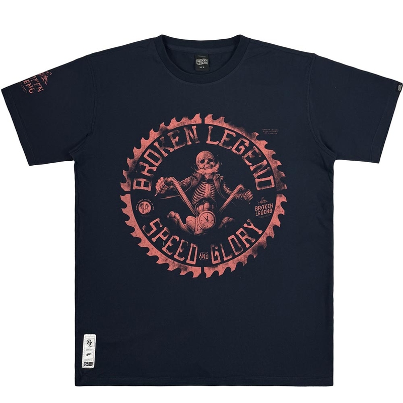 Koszulka Yakuza Premium Hellrider BL 303 ciemnoniebieska