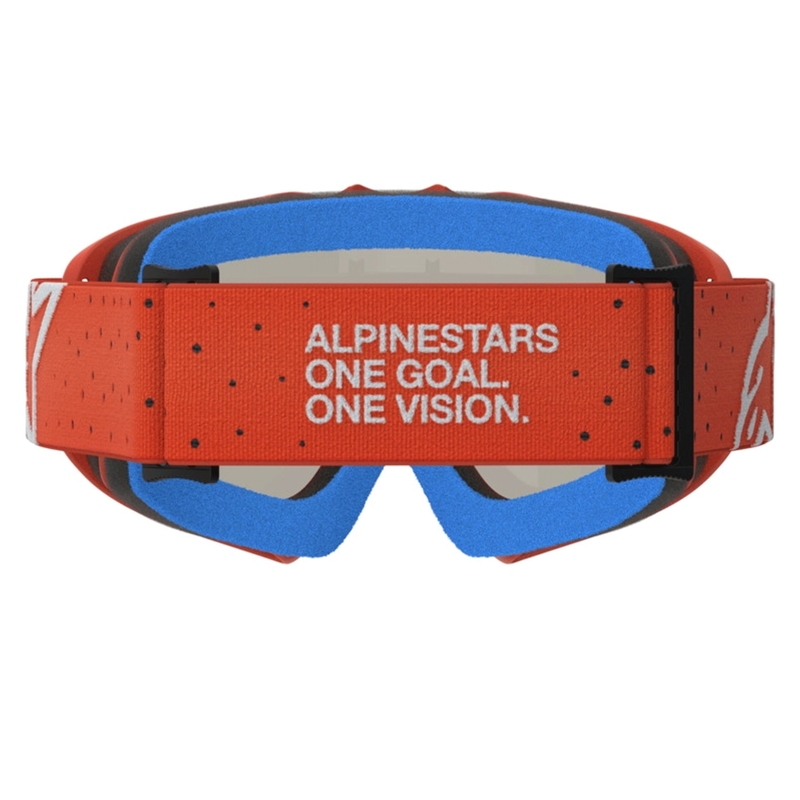 Gogle motocrossowe dla dzieci Alpinestars Vision Youth Vesta w kolorze pomarańczowo-srebrnym