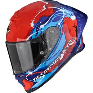 Kask motocyklowy integralny Scorpion EXO-R1 EVO II Air Thrust czerwono-niebieski