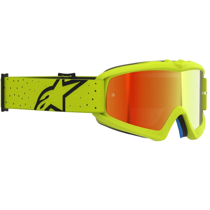 Okulary motocrossowe dziecięce Vision Youth Vesta fluo żółto-czarne