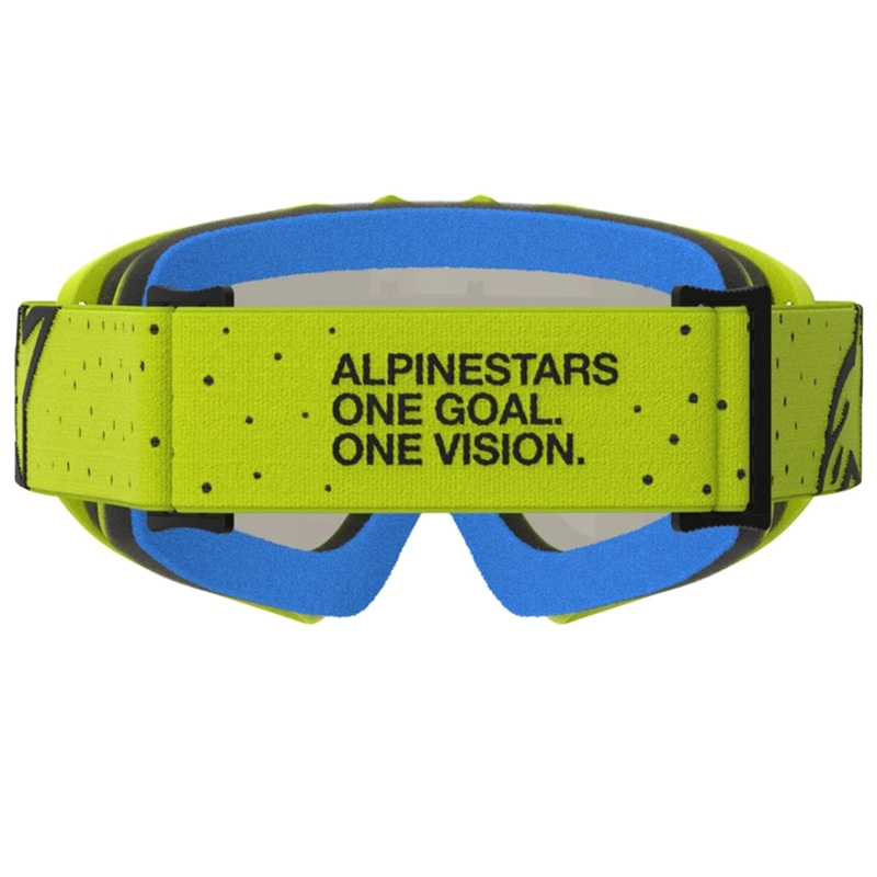 Okulary motocrossowe dziecięce Vision Youth Vesta fluo żółto-czarne