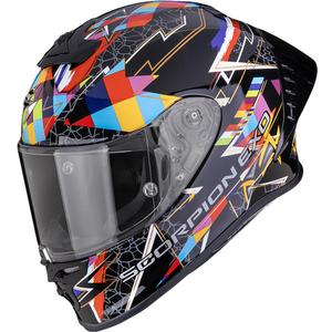 Kask motocyklowy integralny Scorpion EXO-R1 EVO II Air Pouls czarno-wielokolorowy