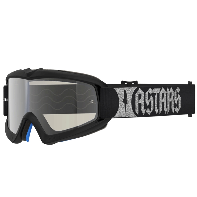 Gogle motocrossowe dla dzieci Alpinestars Vision Youth Atrox w kolorze czarno-srebrnym