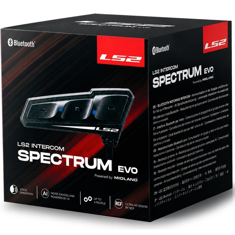 Interkom Bluetooth LS2 Spectrum EVO czarny