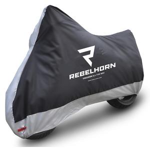 Pokrowiec motocyklowy Rebelhorn Cover II czarno-srebrny