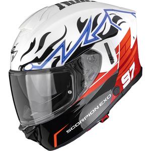 Kask motocyklowy integralny Scorpion EXO-530 Air JSK 97 biało-czerwony