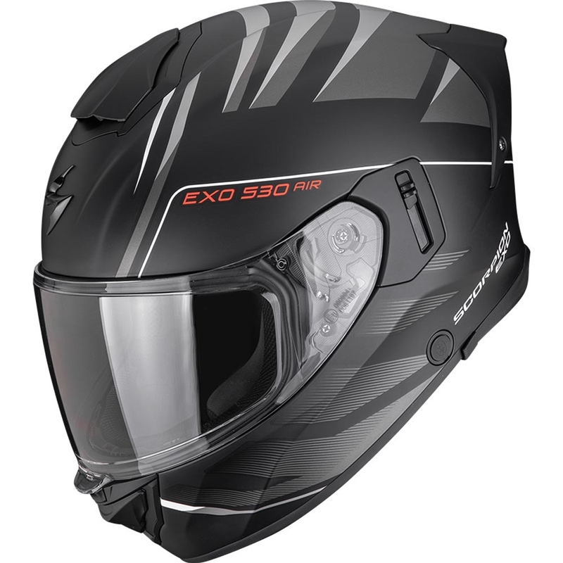 Kask motocyklowy integralny Scorpion EXO-530 Air Tigris matowo-czarno-srebrny