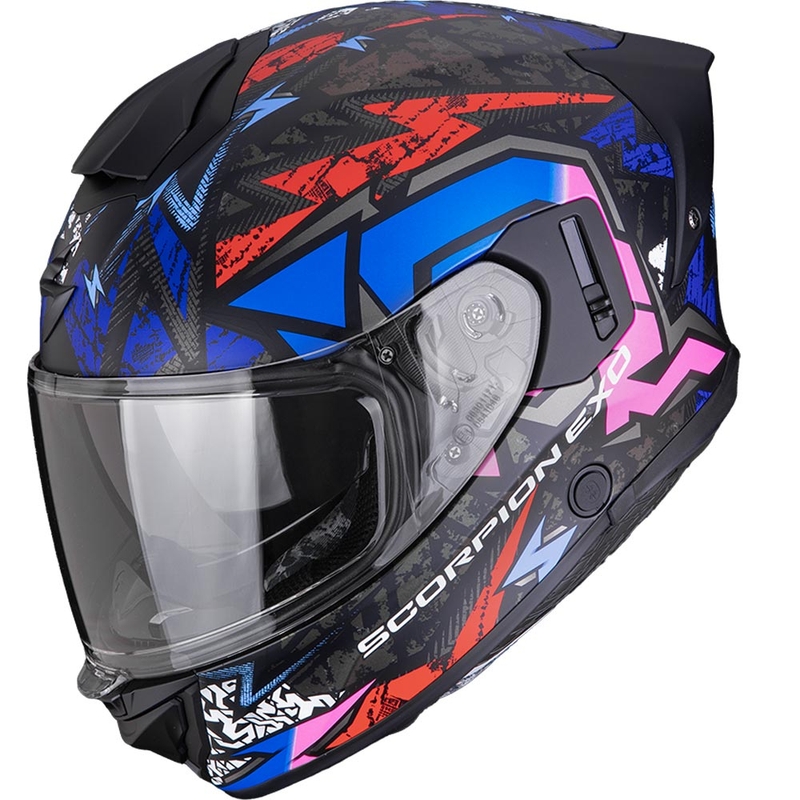 Kask motocyklowy integralny Scorpion EXO-530 Air Meteor matowy czarno-różowy
