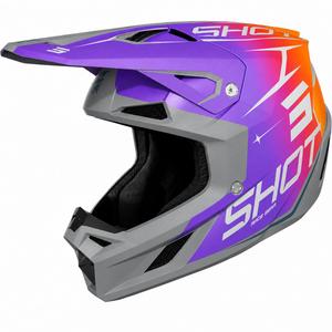 Kask motocrossowy Shot Speed Side matowy fioletowy