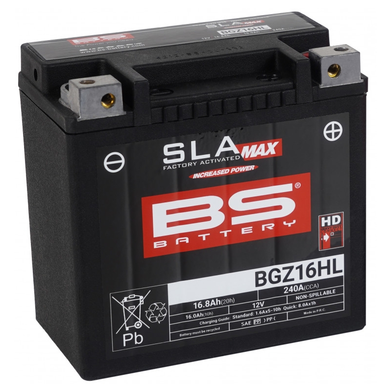Factory activated battery BS-BATTERY SLA MAX