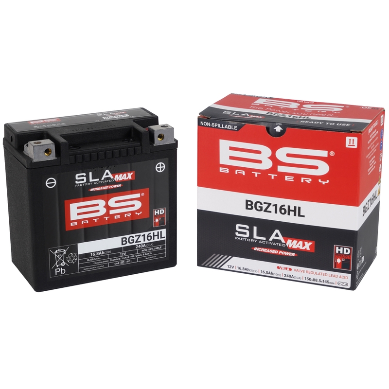 Factory activated battery BS-BATTERY SLA MAX
