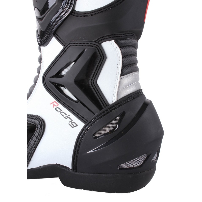 Buty motocyklowe RSA Racing II biało-czarne wyprzedaż