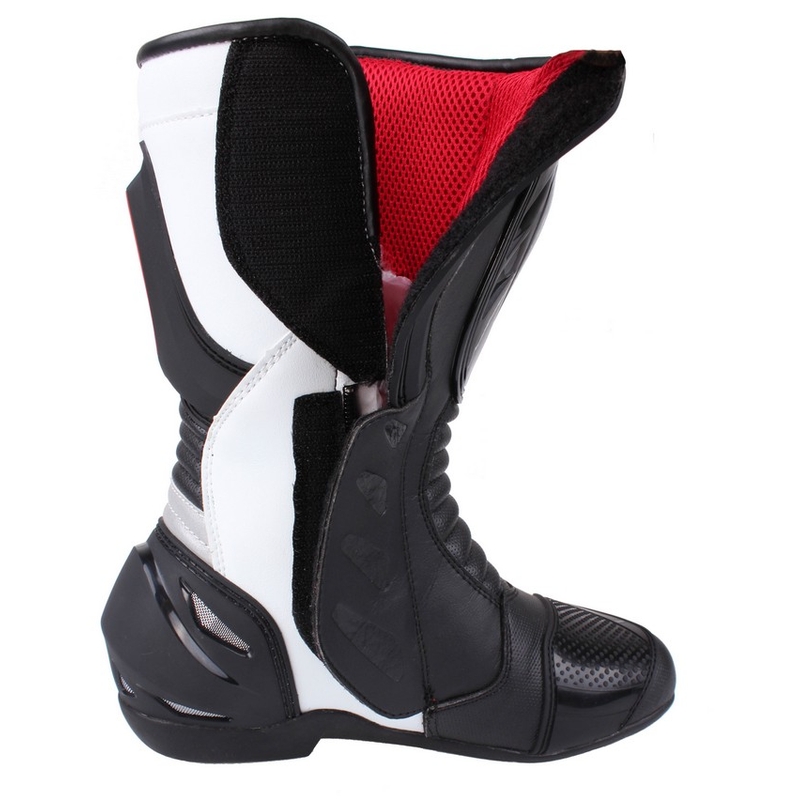 Buty motocyklowe RSA Racing II biało-czarne wyprzedaż