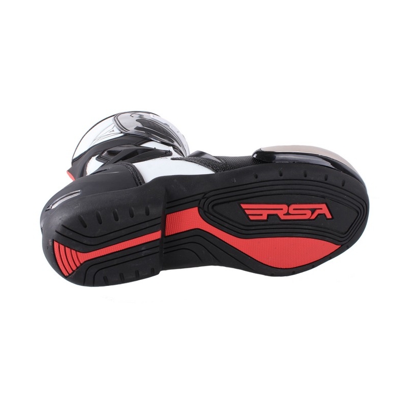 Buty motocyklowe RSA Racing II biało-czarne wyprzedaż