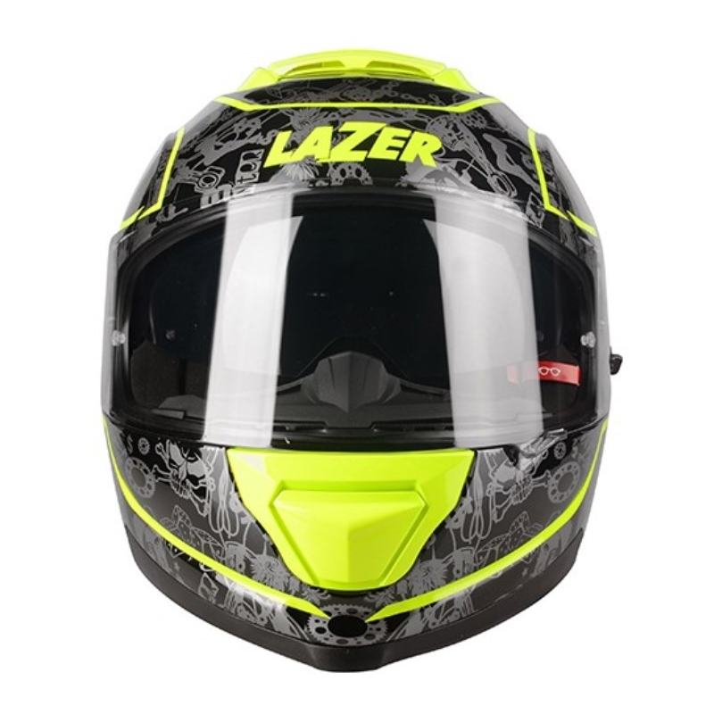 Integralny kask motocyklowy Lazer Rafale SR $13 Original czarno-szaro-fluo żółty wyprzedaż