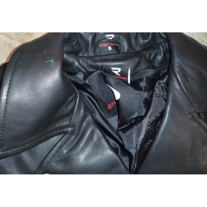 Damska skórzana kurtka motocyklowa ramoneska Street Racer Amber - II. jakość