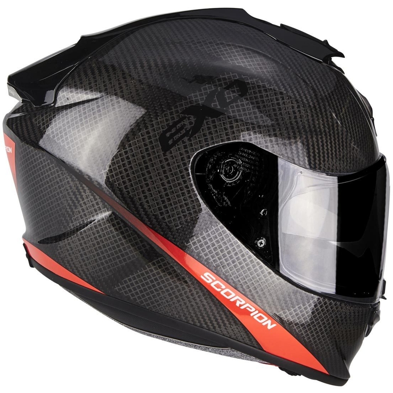 Integralny kask motocyklowy Scorpion Exo-1400 Air Carbon czerwony