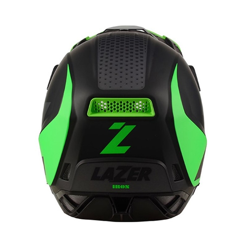 Motocrossowy kask Lazer X9 Iron czarno-fluo zielony
