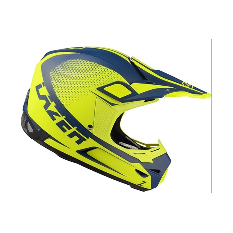 Motocrossowy kask Lazer X9 Sprocket niebiesko-fluo żółty