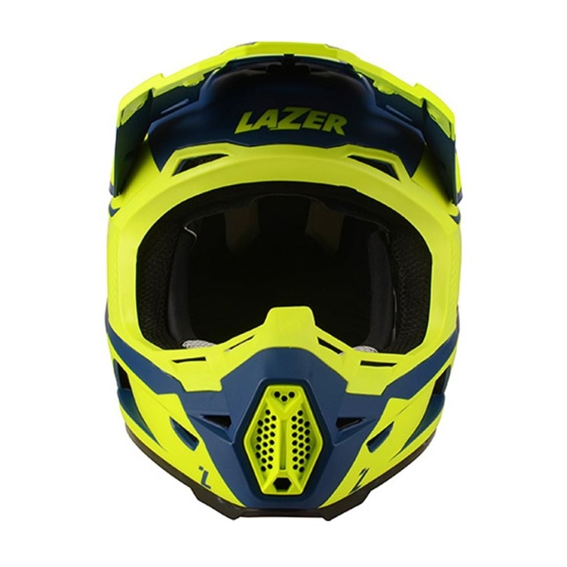Motocrossowy kask Lazer X9 Sprocket niebiesko-fluo żółty
