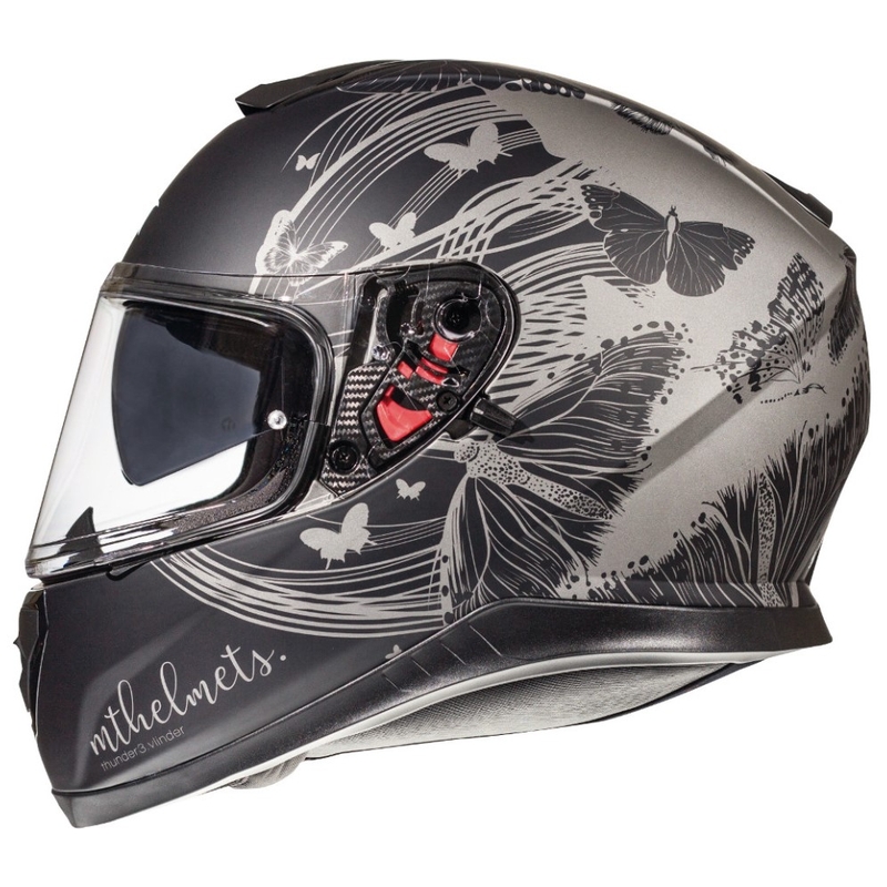 Integralny kask motocyklowy MT Thunder 3 SV Vlinder szary matowy wyprzedaż