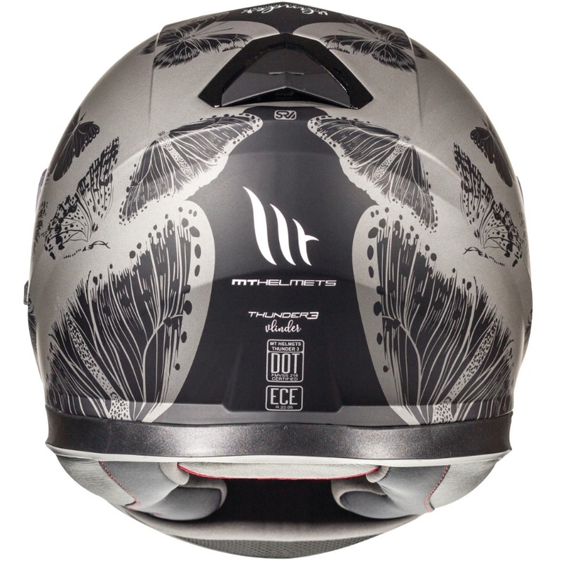 Integralny kask motocyklowy MT Thunder 3 SV Vlinder szary matowy wyprzedaż