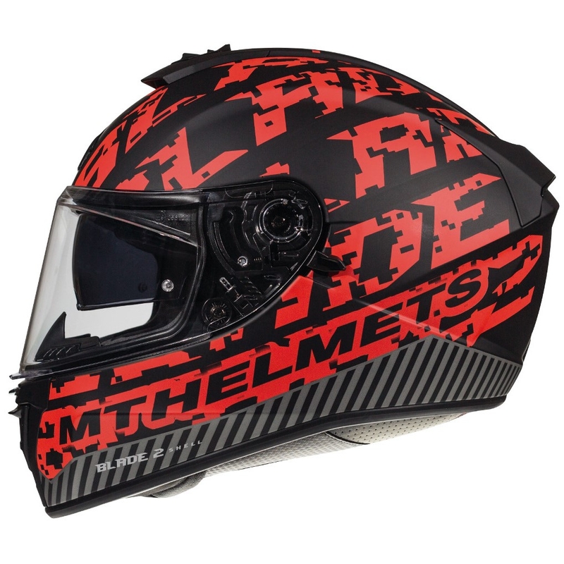 Integralny kask motocyklowy MT Blade 2 SV Check czarno-czerwony