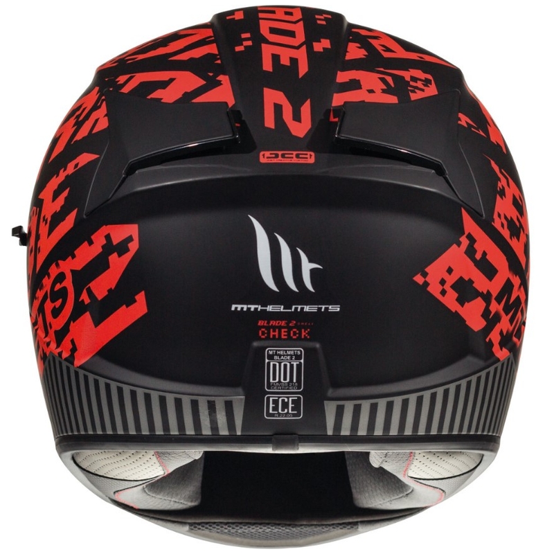 Integralny kask motocyklowy MT Blade 2 SV Check czarno-czerwony
