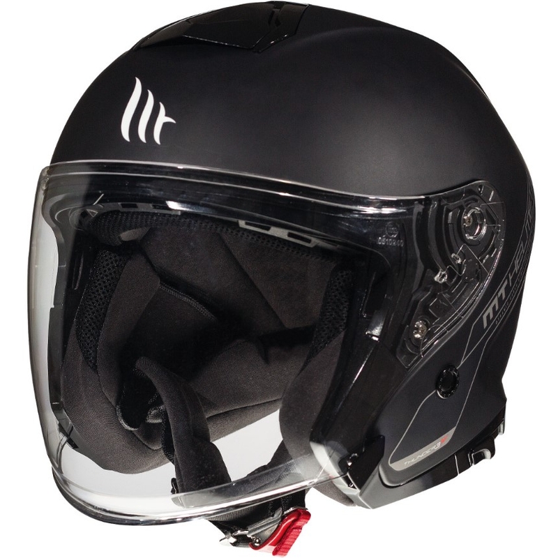 Otwarty kask motocyklowy MT Thunder 3 SV Solid czarny matowy wyprzedaż