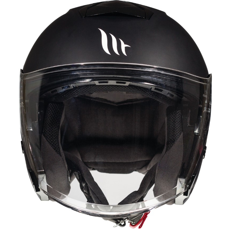 Otwarty kask motocyklowy MT Thunder 3 SV Solid czarny matowy wyprzedaż