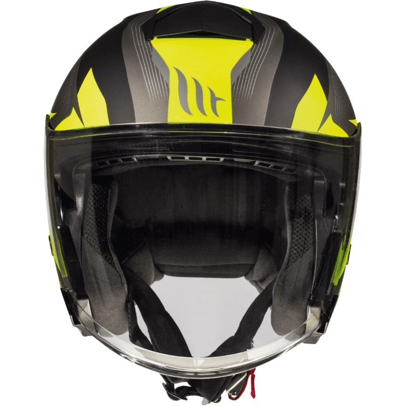 Otwarty kask motocyklowy MT Thunder 3 SV Wing czarno-szaro-fluo żółty wyprzedaż