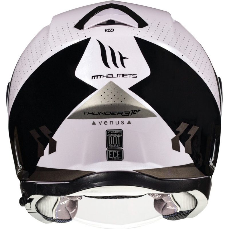 Otwarty kask motocyklowy MT Thunder 3 SV Venus czarno-szaro-biały wyprzedaż