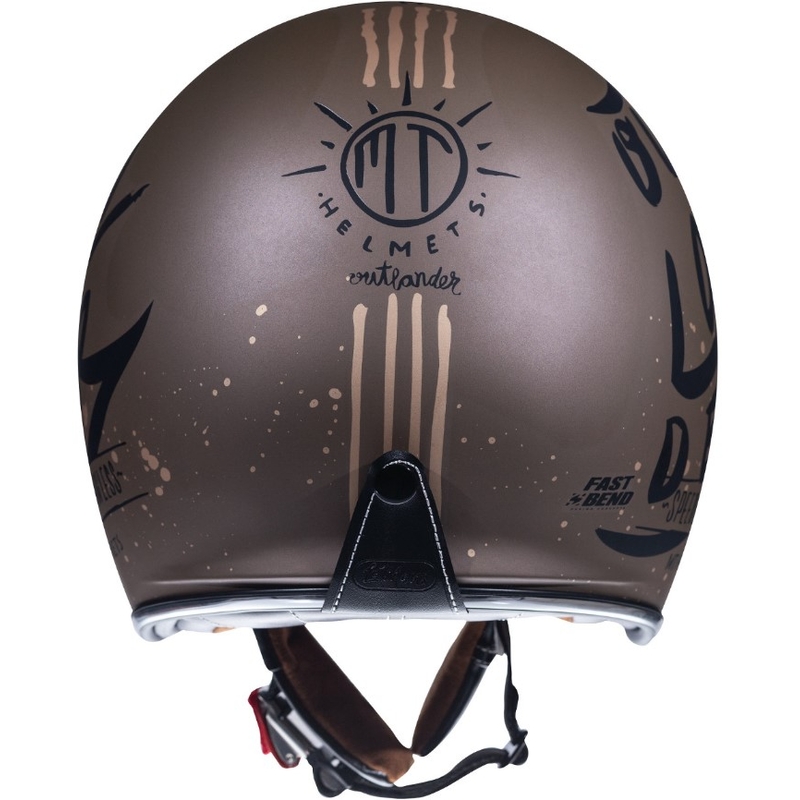 Otwarty kask motocyklowy MT LeMans 2 SV Outlander brązowy matowy