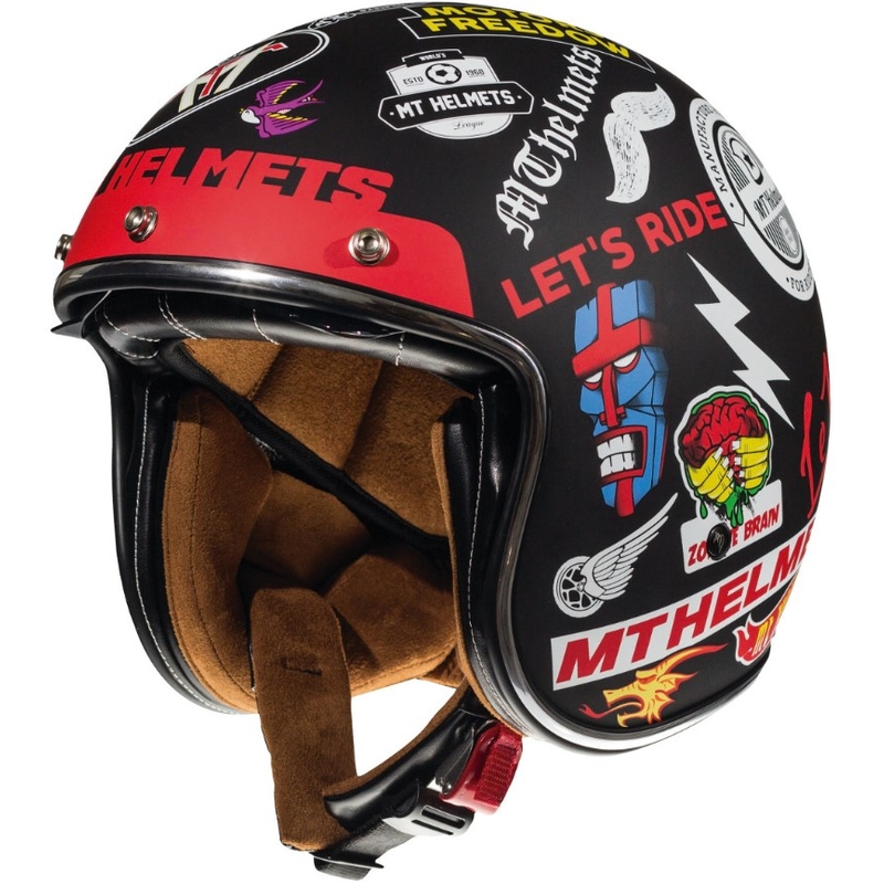 Otwarty kask motocyklowy MT LeMans 2 SV Anarchy czarny matowy