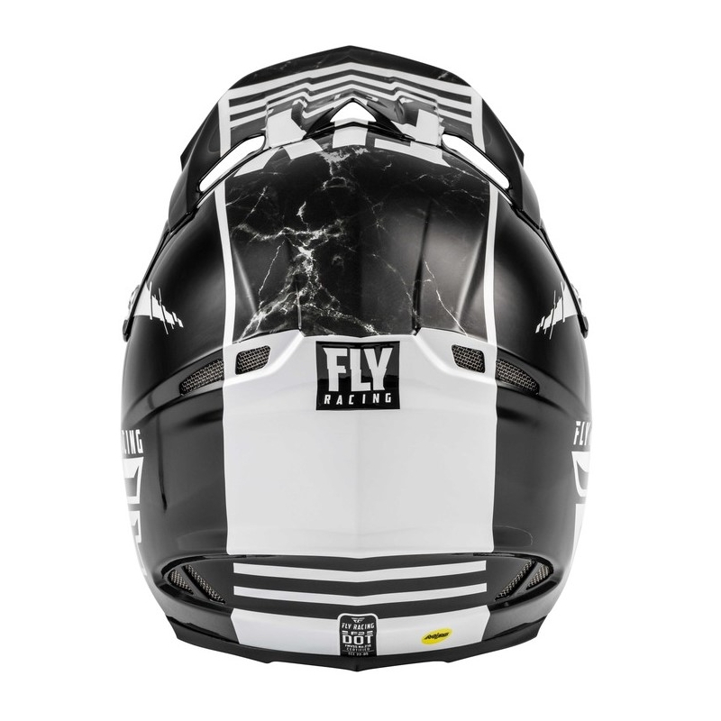 Motocrossowy kask FLY Racing F2 Carbon Granite biało-czarno-szary