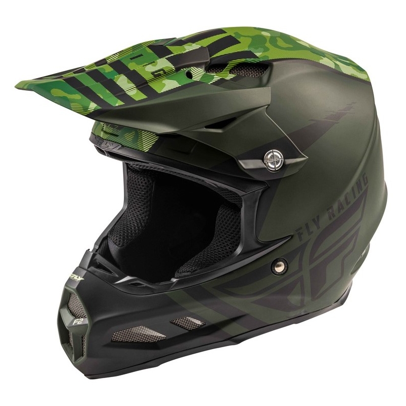 Motocrossowy kask FLY Racing F2 Carbon Granite czarno-zielony