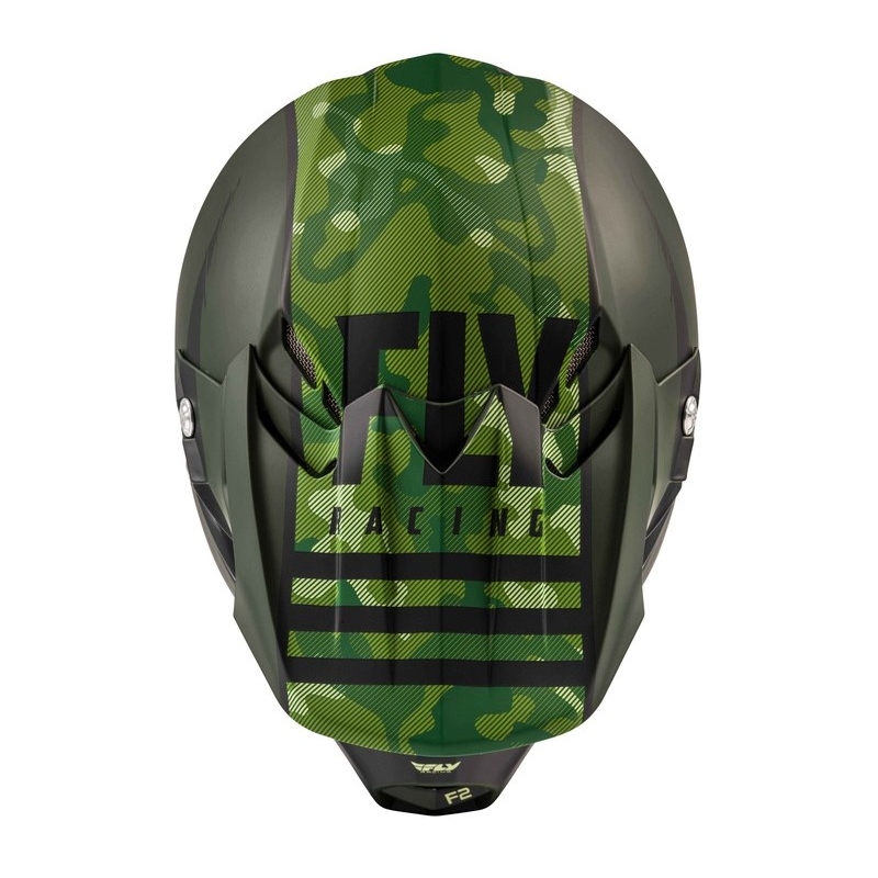 Motocrossowy kask FLY Racing F2 Carbon Granite czarno-zielony