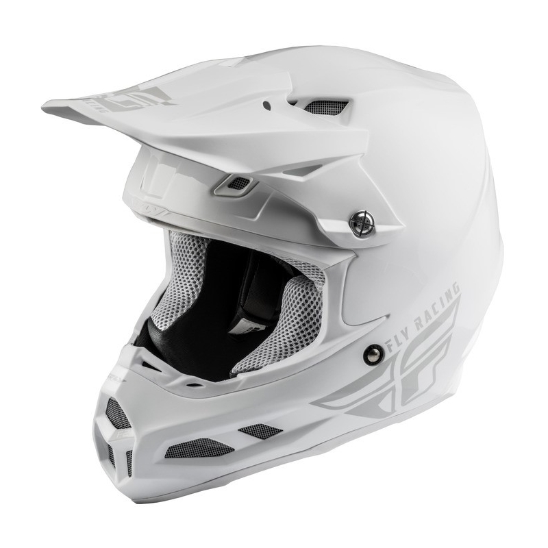 Motocrossowy kask FLY Racing F2 Carbon Solid biały