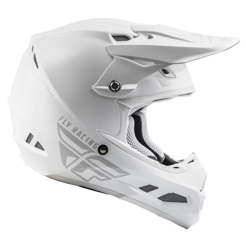 Motocrossowy kask FLY Racing F2 Carbon Solid biały