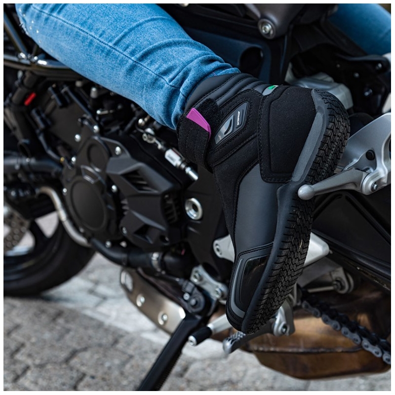 Damskie buty motocyklowe Stylmartin Vector WP czarno-różowe