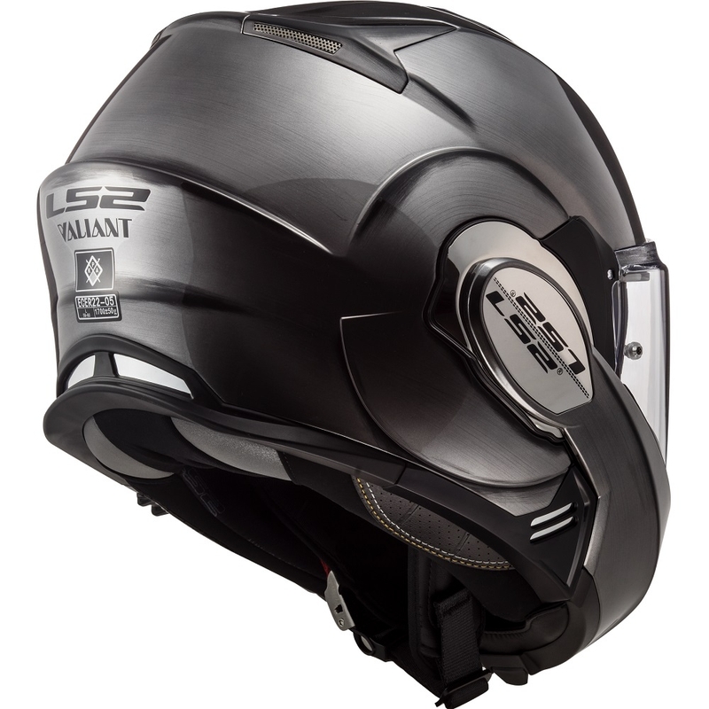 Kask z podnoszoną szczęką LS2 FF399 Valiant Jeans tytanowy - II. jakość