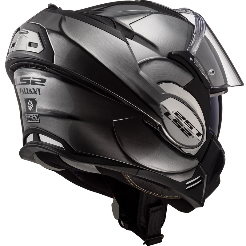Kask z podnoszoną szczęką LS2 FF399 Valiant Jeans tytanowy - II. jakość