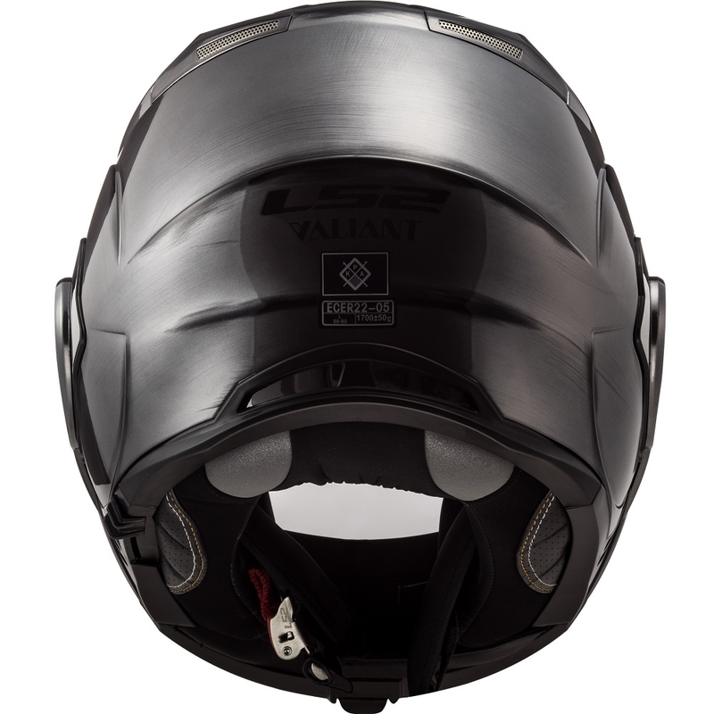Kask z podnoszoną szczęką LS2 FF399 Valiant Jeans tytanowy - II. jakość