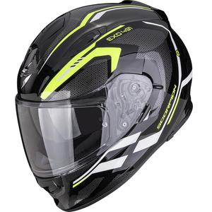Kask motocyklowy integralny Scorpion EXO-491 KRYPTA czarno-fluo żółto-biały