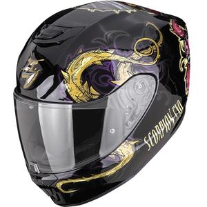 Kask motocyklowy integralny Scorpion EXO-391 Mumia czarny kameleon