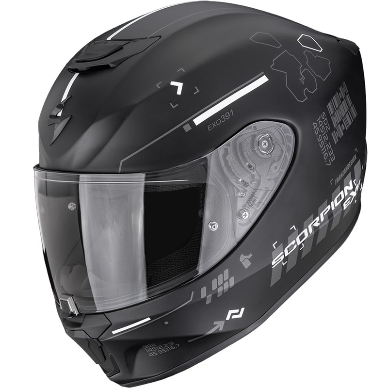 Kask motocyklowy integralny Scorpion EXO-391 Iron matowo-czarno-srebrny