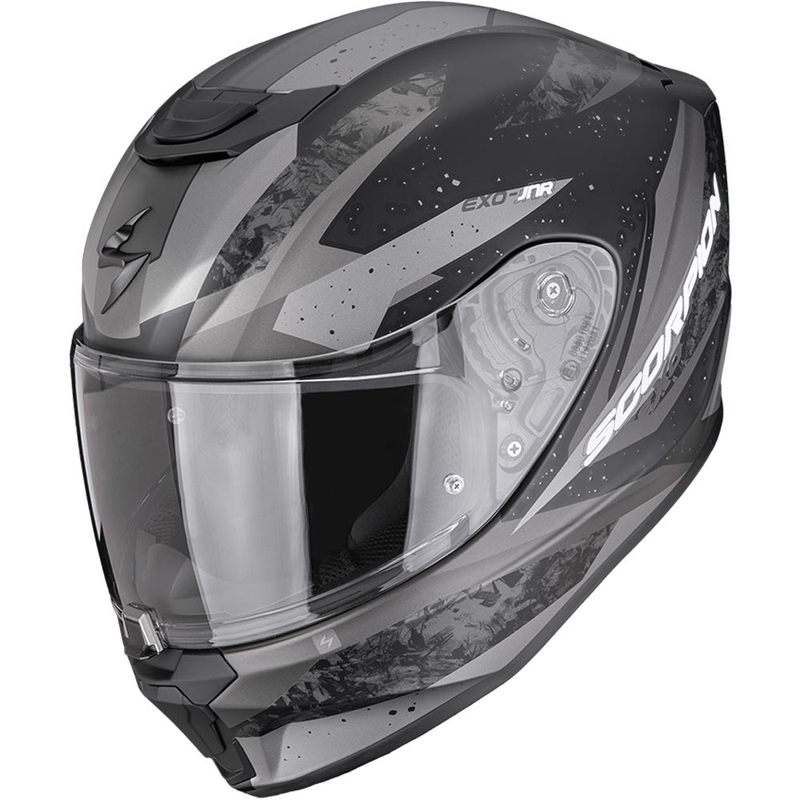 Kask motocyklowy dziecięcy Scorpion EXO-JNR Air Tako matowy czarno-srebrny
